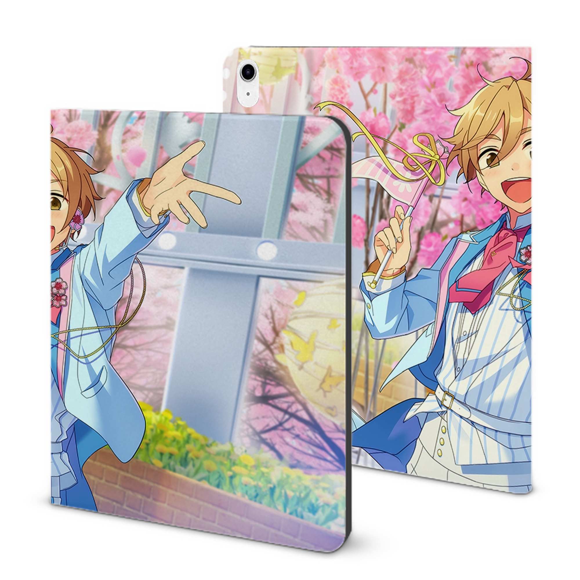 （画像用） あんさんぶるスターズ! Ensemble Stars IPad ケース ブック型 PUレザー TPU 耐衝撃 軽量 薄型 ペン収納なし 全面保護 IPad 各モデル対応